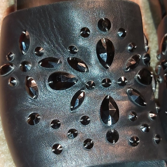 Tory Burch black Nappa leather Brae slide size 7 - Picture 6 of 7